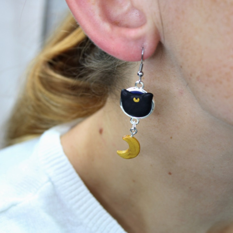 Kolczyki Luna Sailor Moon Kolczyki Luna Sailor Moon