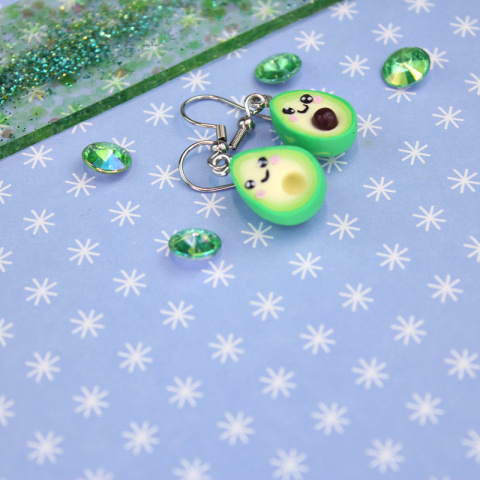 Kolczyki awokado kawaii Kolczyki awokado kawaii