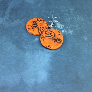 Kolczyki koła Halloween