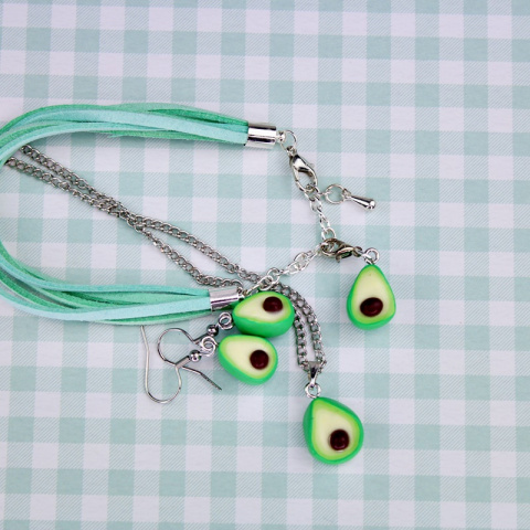 Kolczyki mini awokado Kolczyki mini awokado