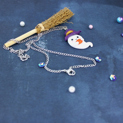 Naszyjnik Duszek Halloween