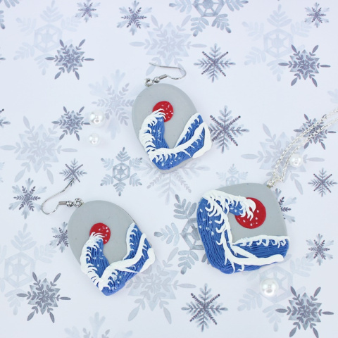 Naszyjnik japońska fala