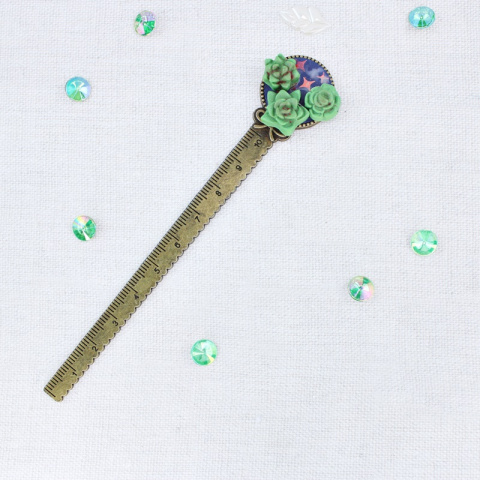 Zakładka z sukulentem