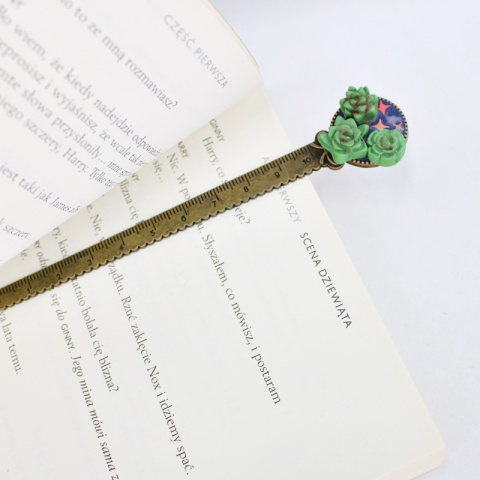 Zakładka z sukulentem