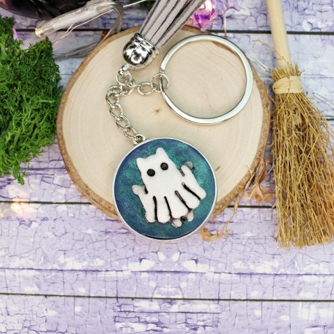 Brelok kot Halloween