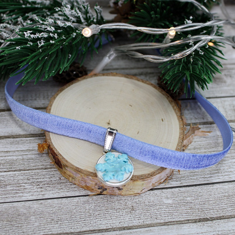Naszyjnik choker śnieżynka Naszyjnik choker śnieżynka