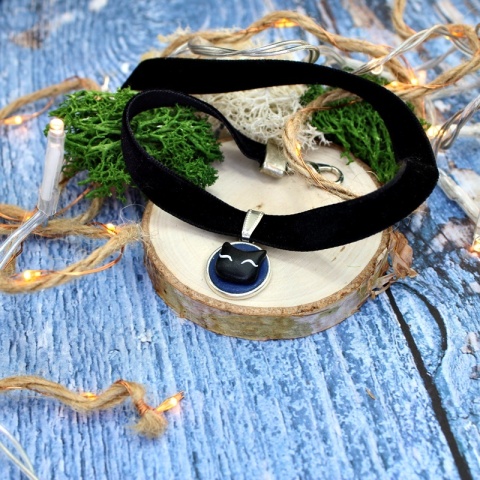 Naszyjnik choker kot