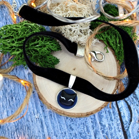 Naszyjnik choker kot
