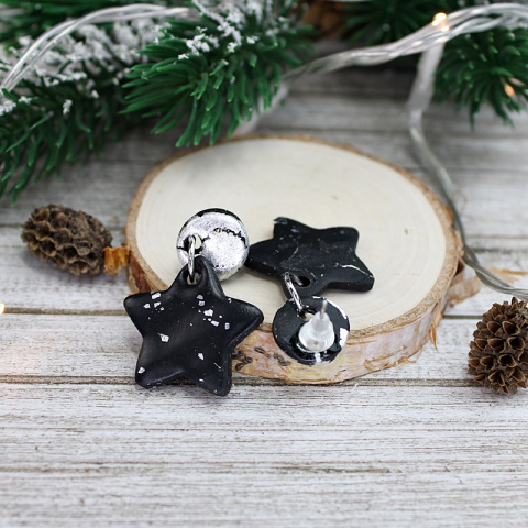 Sztyfty gwiazdy srebrne