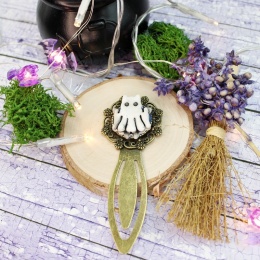 Zakładka kot Halloween