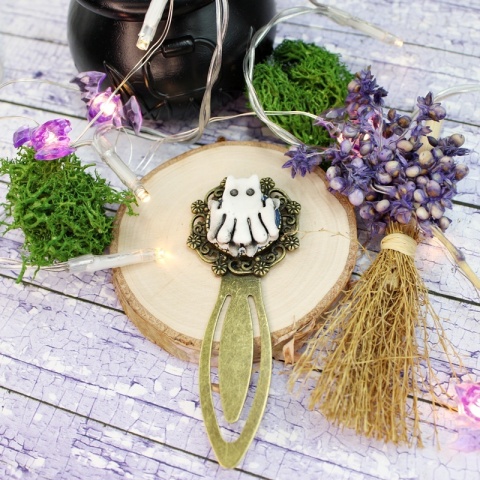 Zakładka kot Halloween