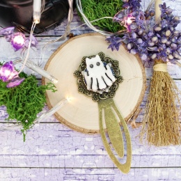 Zakładka kot Halloween