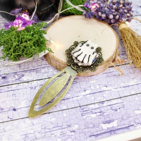 Zakładka kot Halloween