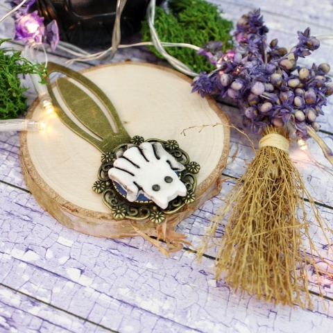 Zakładka kot Halloween